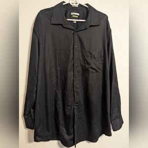 Van Heusen Black Button Down Dress Shirt